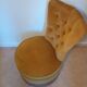 Fauteuil crapaud moutarde