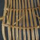 Belse 8 armchair in patinated rattan, Dutch Design, 1950