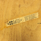 Chaises de salle à manger du milieu du siècle en chêne et tissu, tonne tchécoslovaquie, ensemble de 4