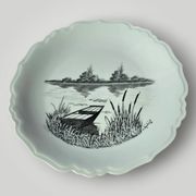 Service de 13 assiettes vintage de Limoges décorées à la main