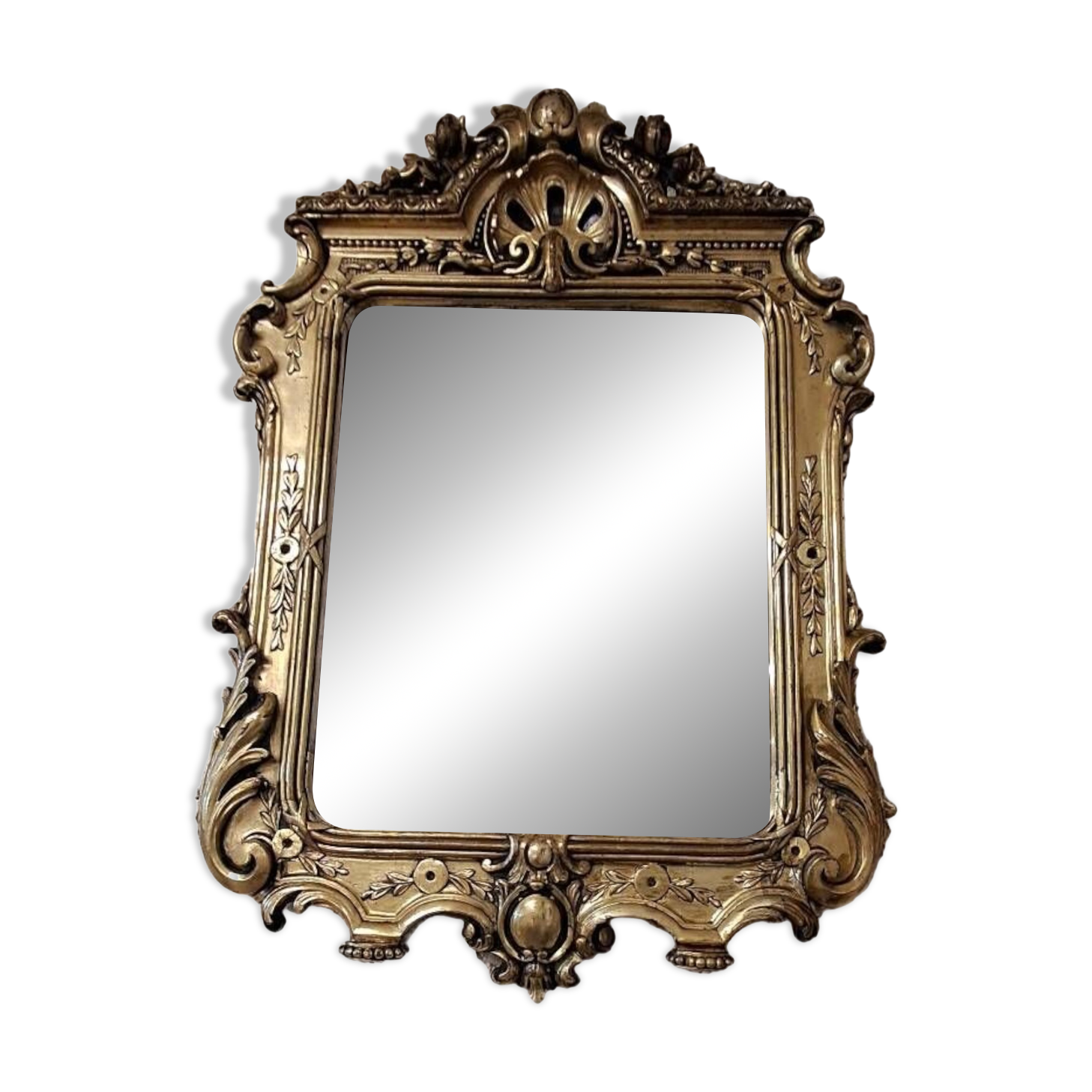 19th century mirror 85 x 62