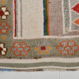 3x11 geometric oushak runner rug,97x348cm