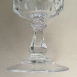 Set of 8 crystal wine glasses