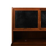 Rare Danish Bar Cabinet with Leather Parts 1960s