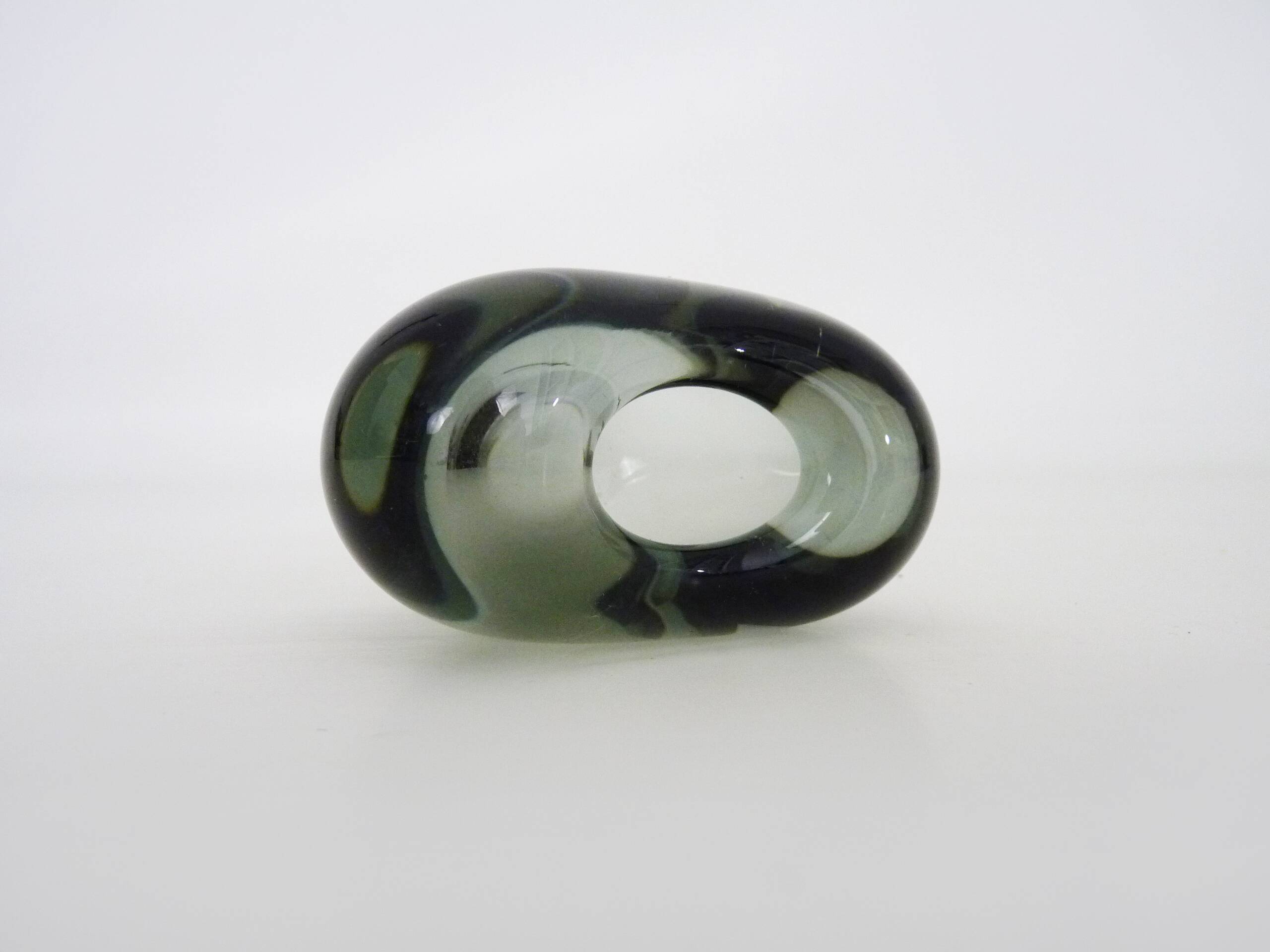 Heart-shaped vase Per Lütken for Holmegaard. Signed and dated 1902