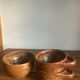 3 stoneware bowls