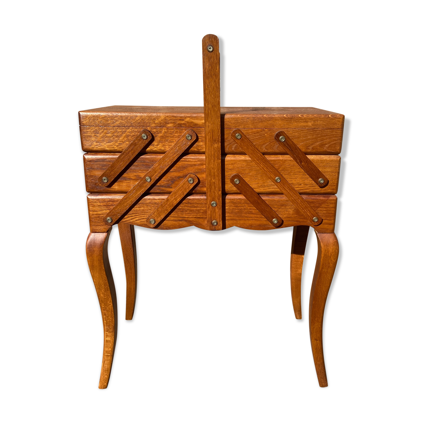 Scandinavian vintage sewing box worker