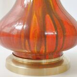 Art Deco lamp in flamed stoneware 1920