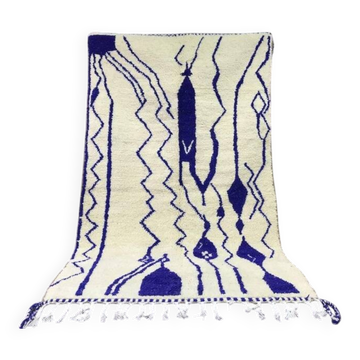 Moroccan rug in natural wool 250cmx150cm