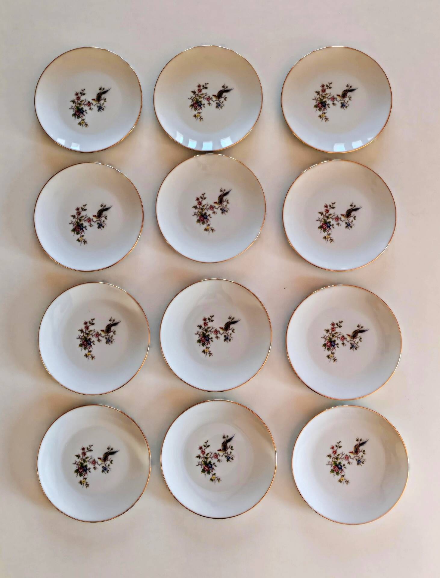 Set of 12 Limoges LP bee plates