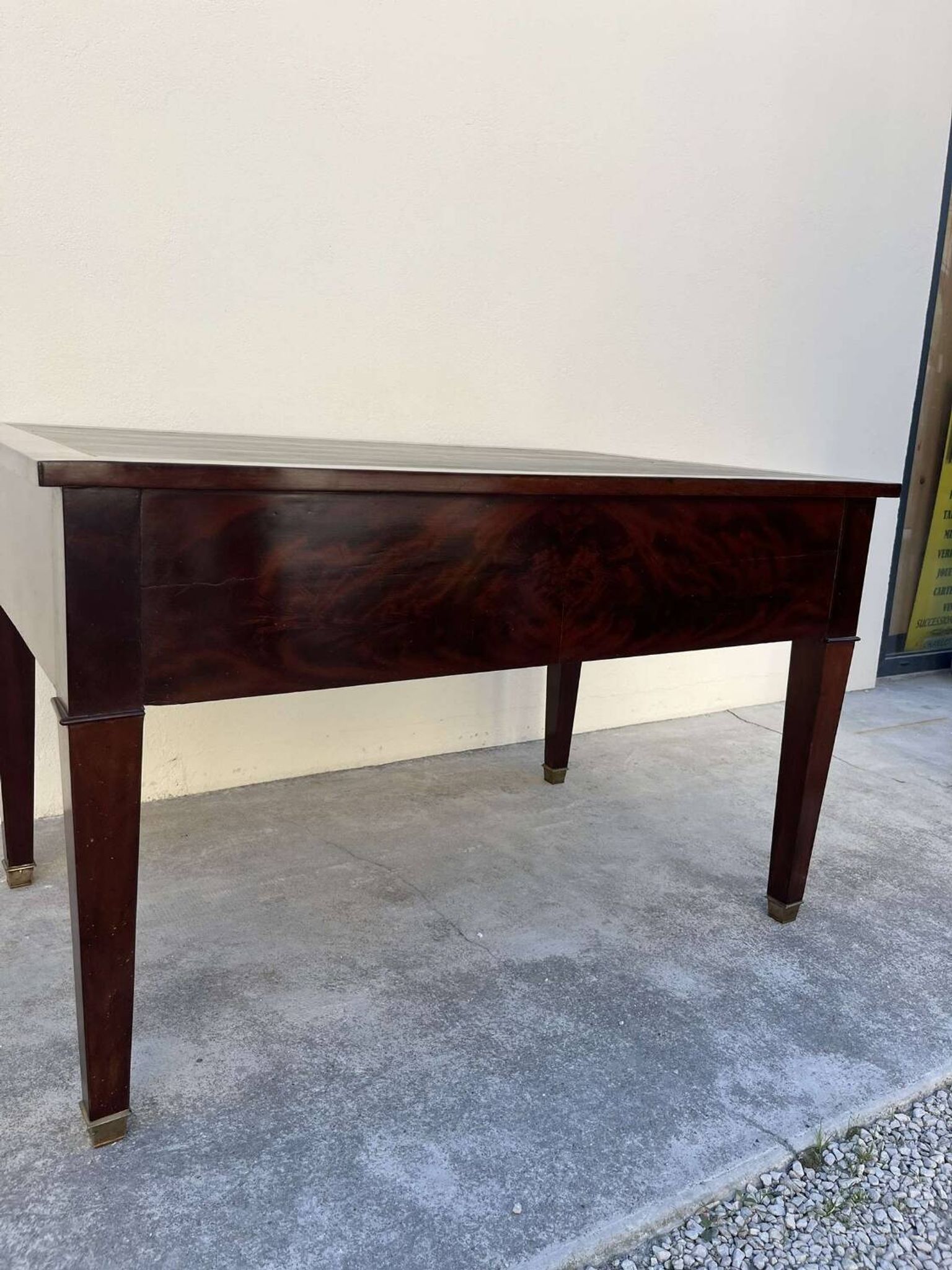 Empire style desk in solid mahogany, 19th century