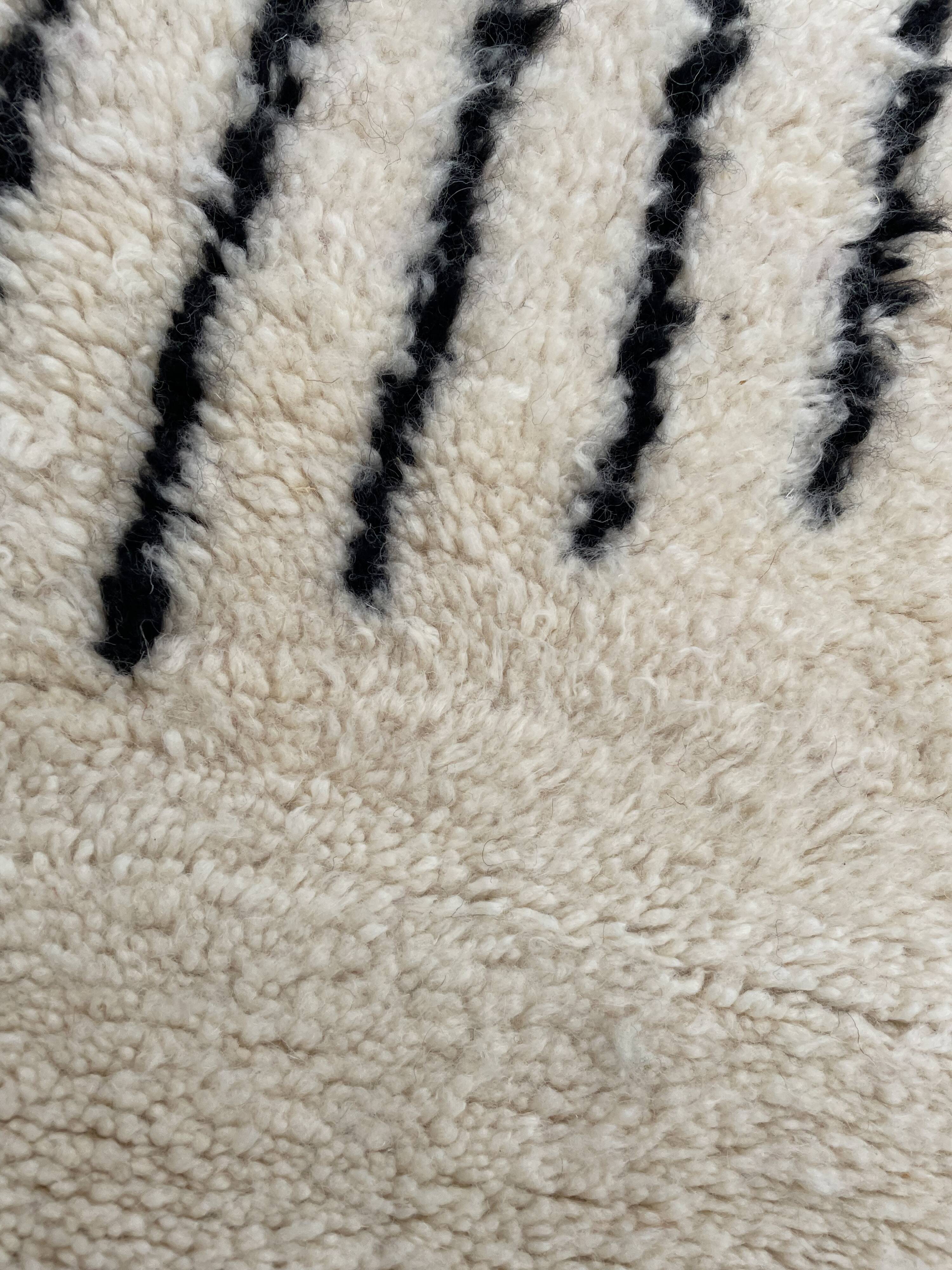 Tapis berbere moderne en laine, beni ouarain
