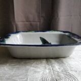 Plat en faience a decor de poisson
