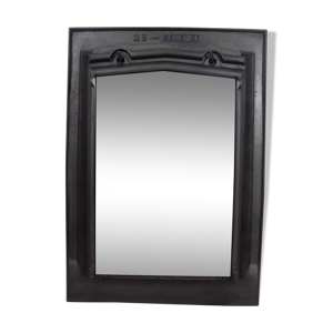 Ancien miroir fonte industriel,