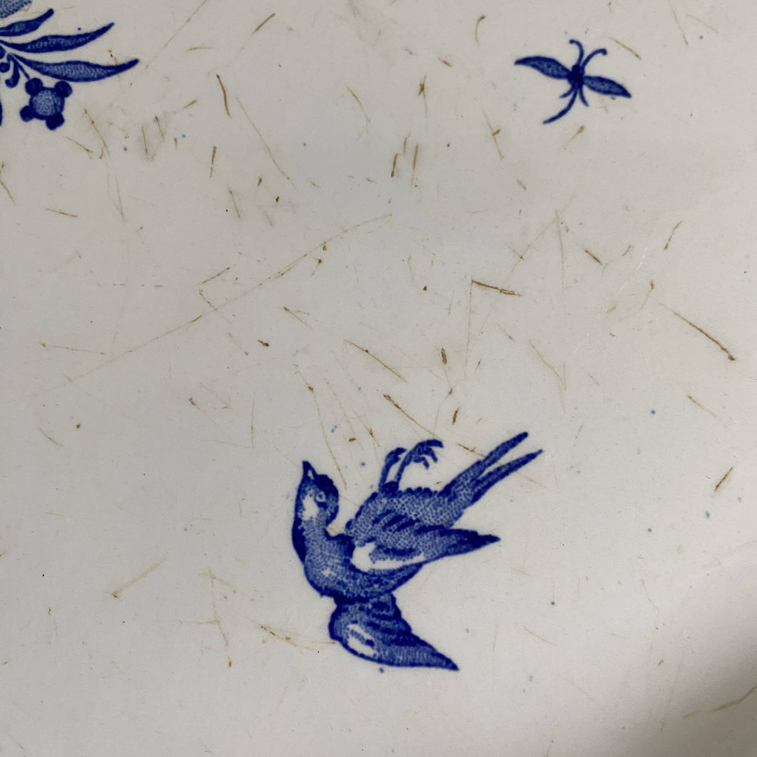 Large antique decorative Gien platter