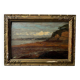 Oil panel Priory of Dinard Saint-Servan-sur-Mer René Sergent 1921