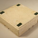 Mannelli travertine smoking set