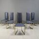 Vintage brass dining chairs set of 6 - 1970s