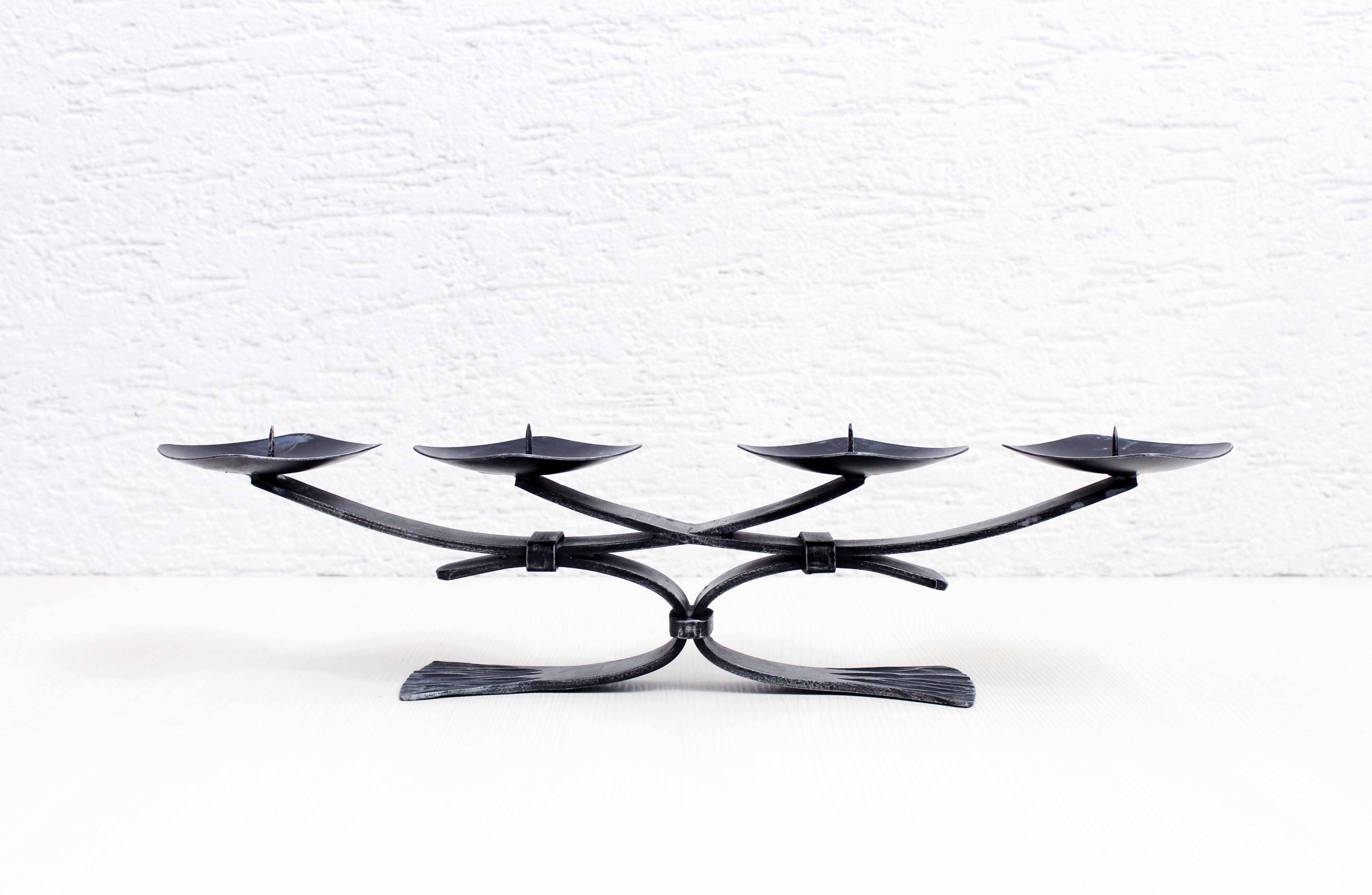 Large vintage candle holder with 4 lights