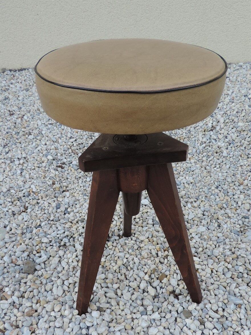 Vintage piano stool