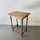 Antique Edwardian Oak Barley Twist Petite Occasional Side Table 1900s-1920s