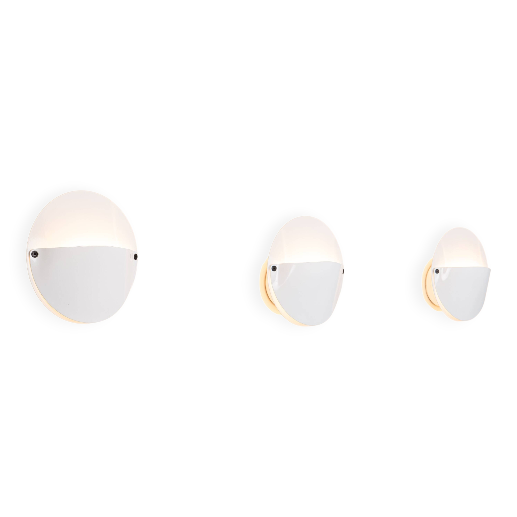 Set of three "Giovi" wall lamps by Achille Castiglioni for Flos, 1982