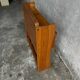 Vintage wooden folding school desk with bench – 1960s