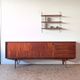 Teak enfilade "Paola" by Oswald Vermaercke published by V-Form, 1950s/60s.