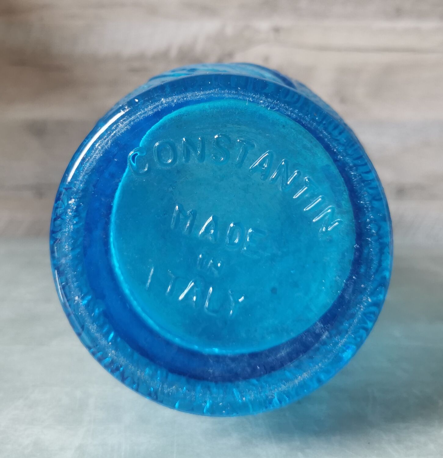 Italy molded glass vase
