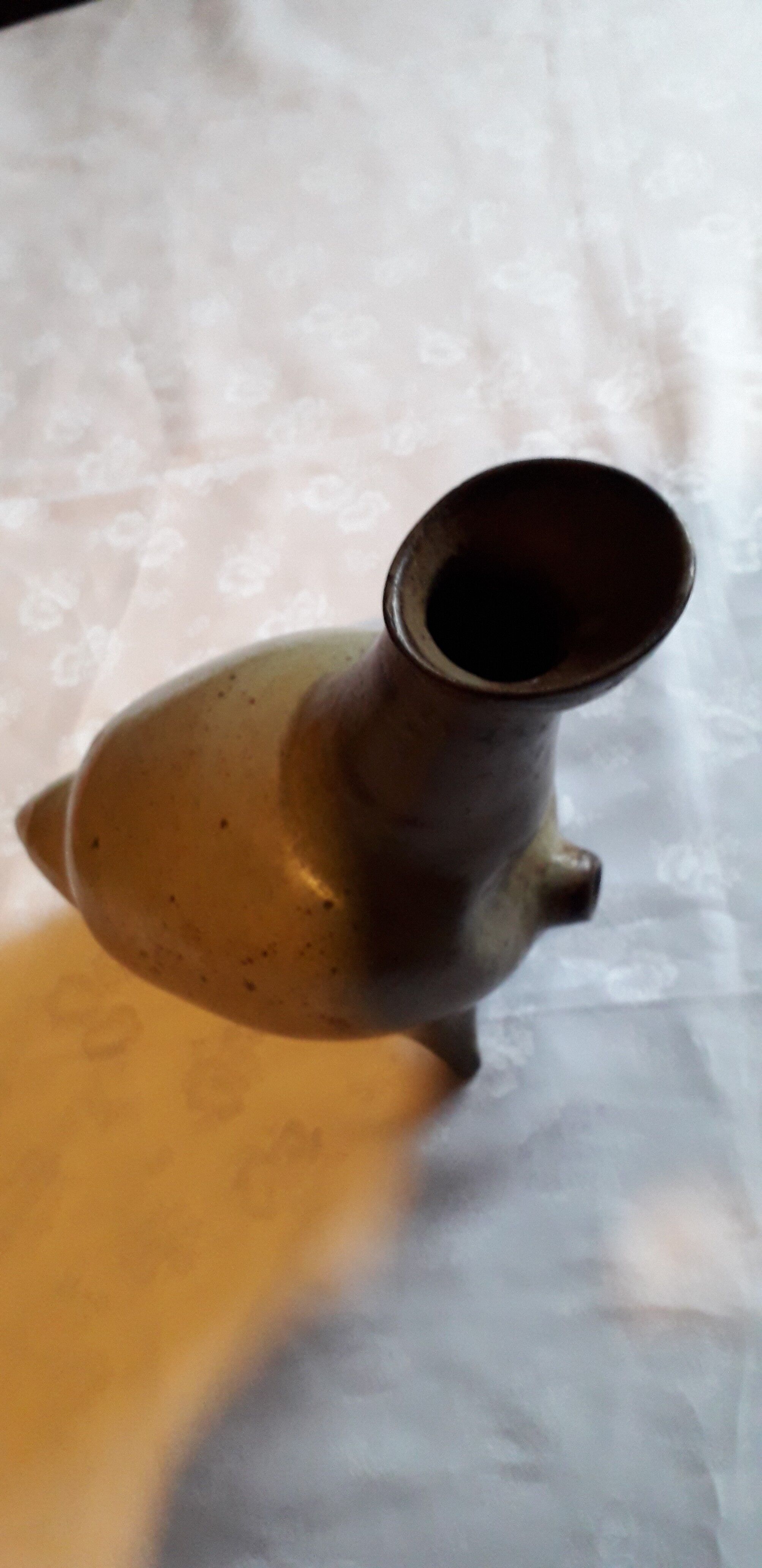 Zoomorphic ceramic (goose-shaped) vinegar maker stylized