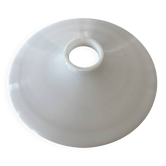 Vintage bell lampshade for suspension in white opaline.