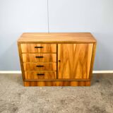 Vintage drawer cabinet, chest of drawers, walnut, 60s