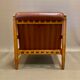 Armchair and its Ottoman leather design 1950.