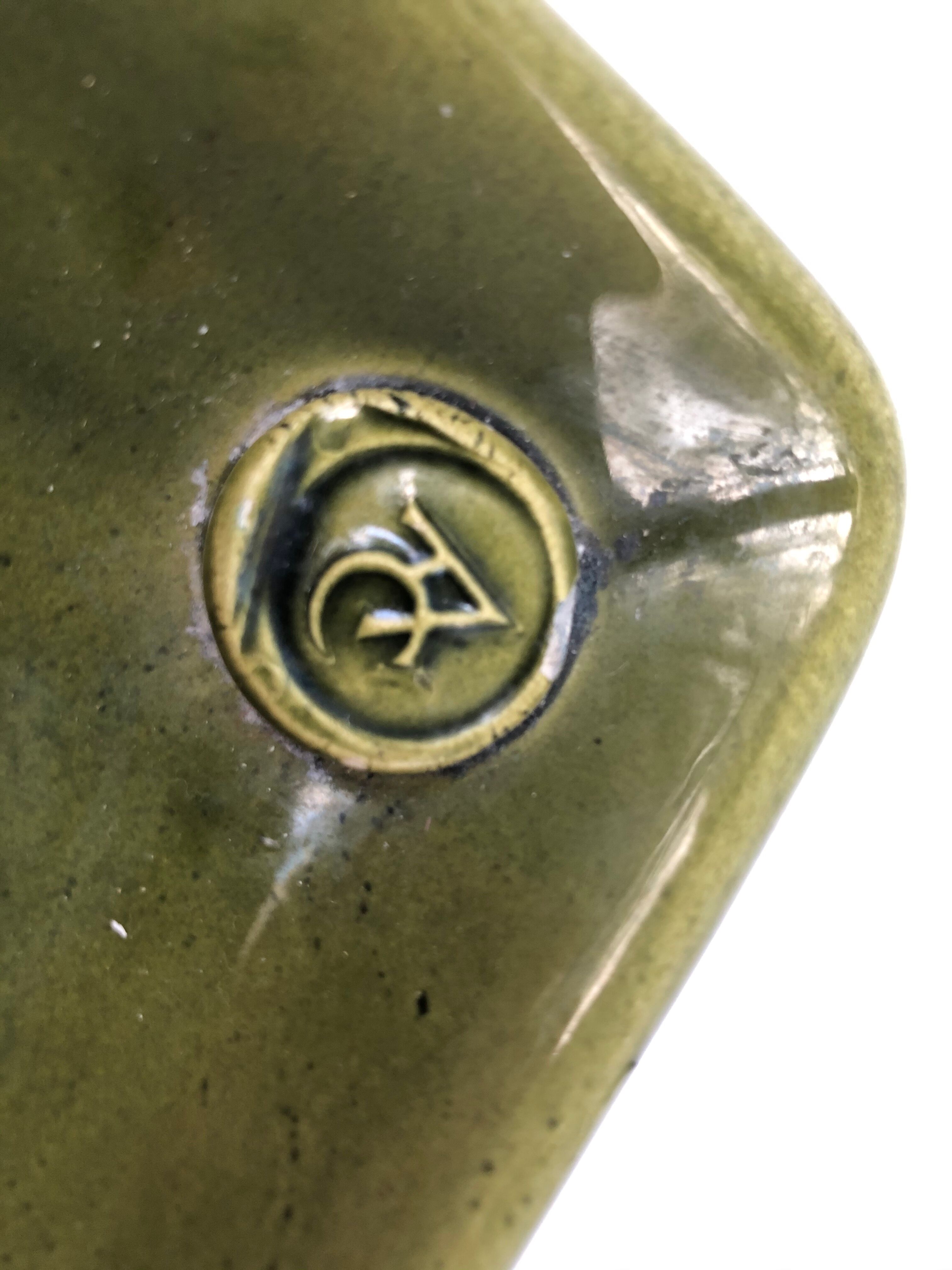 Ceramic "Herbier" trinket bowl by Roger Capon, circa 1950