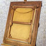 Portrait d'un petit garçon, années 1940, huile sur toile, encadré