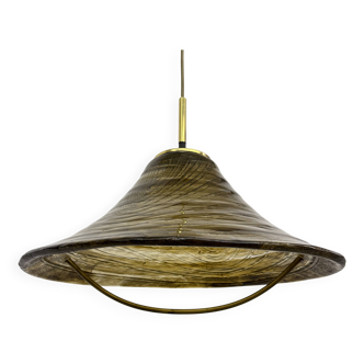 Lampe suspendue en Lucite au design du milieu du siècle, années 1970