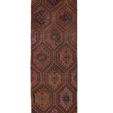 Hallway Kilim Runner Rug Vintage Handmade Cottage Decor Kitchen Rug 2'11" x 9'5"