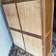 Vintage 70s double curtain filing cabinet