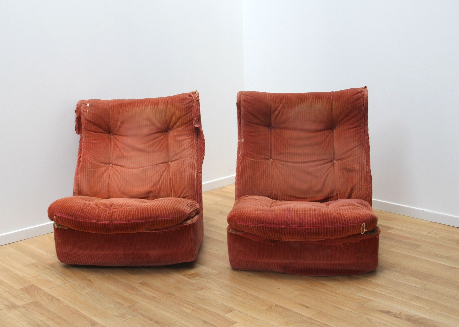 Pair of Orchid armchairs, Michel Cadestin