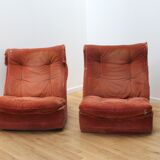 Pair of Orchid armchairs, Michel Cadestin
