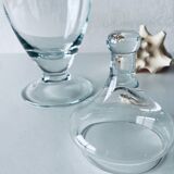 Large apothecary-shaped glass bottle