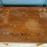 Parisian table pitchpin desk 1 drawer 1900