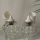 Paire de suspensions verre bulles vintage