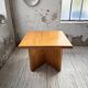 Square modernist table made of solid pine from the 1950s.