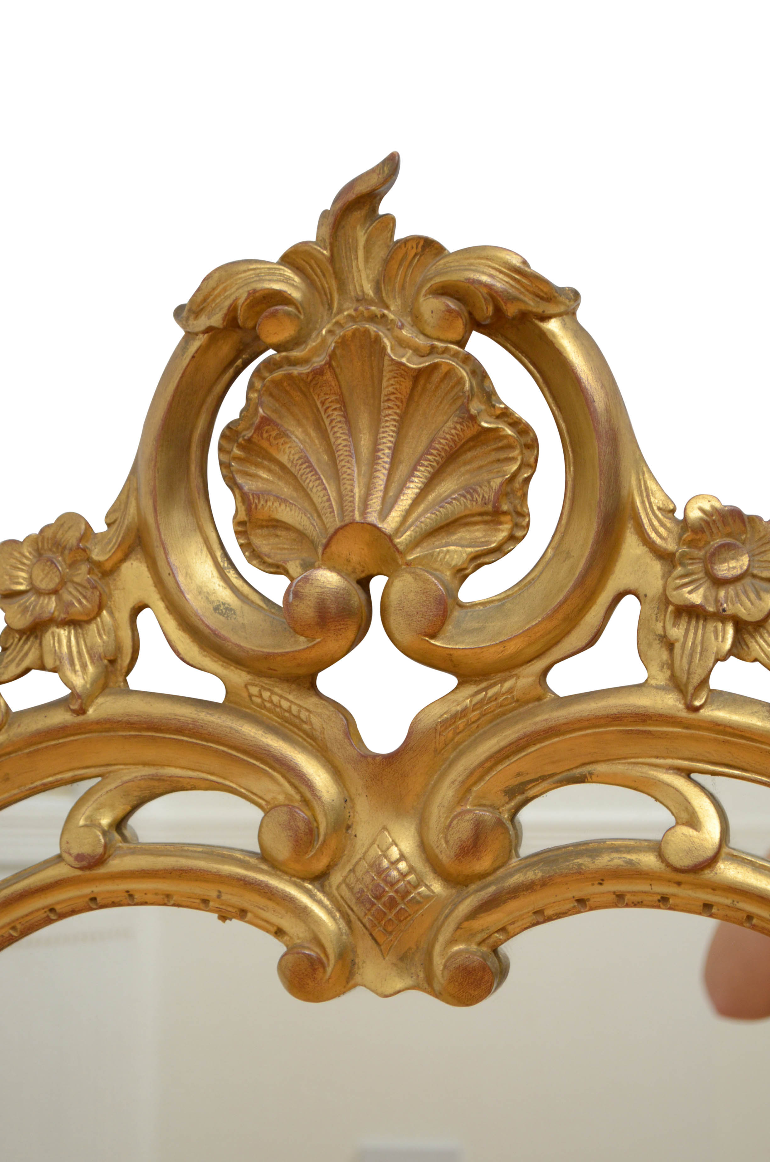 19th century giltwood wall mirror - 116x71cm