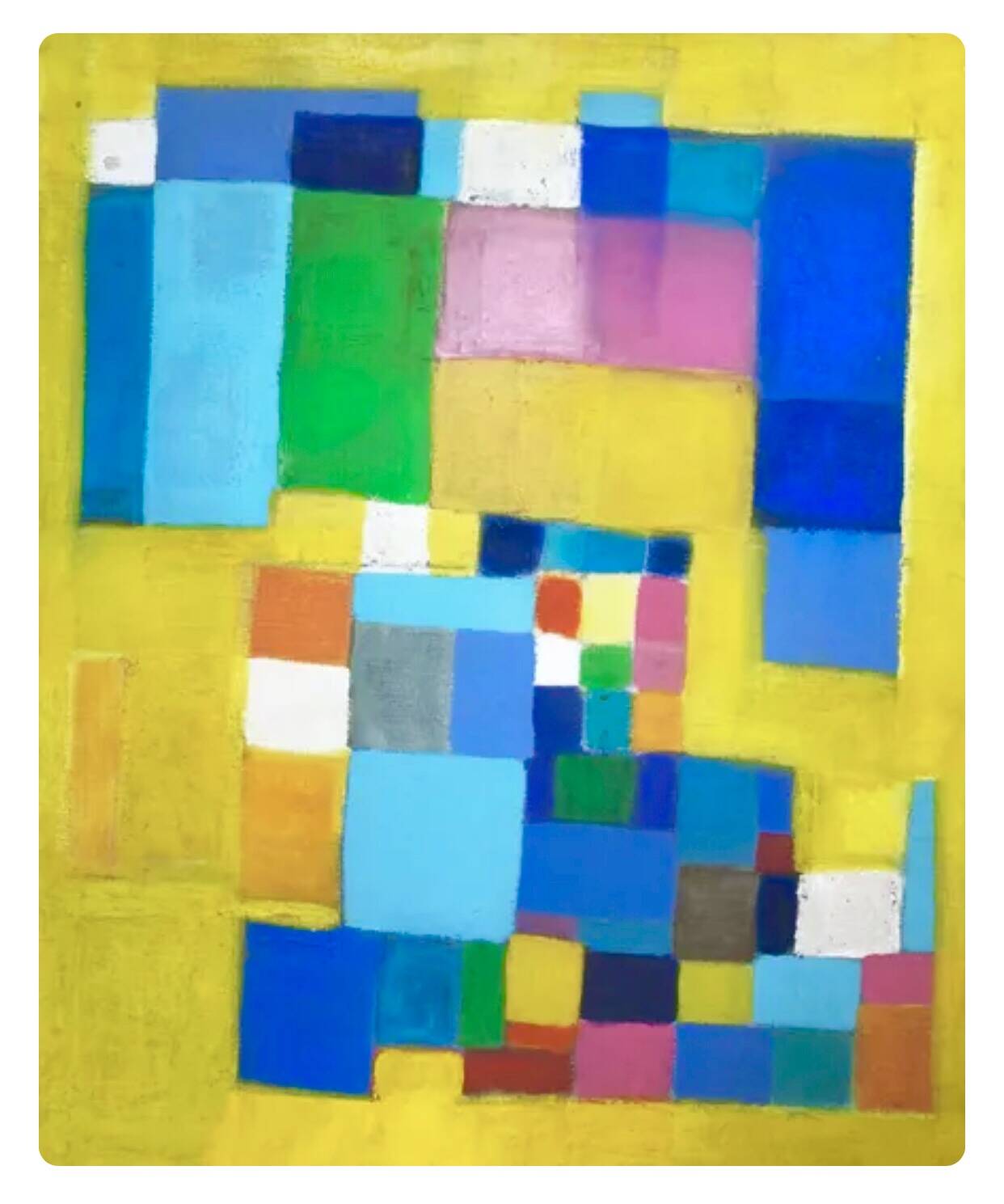 Abstract yellow painting