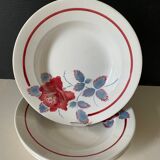 4 Digoin earthenware plates