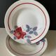 4 assiettes en faïence de Digoin