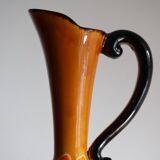 Vase à fleurs Poët-Laval modèle "Isabelle" en céramique orange