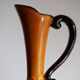 Poët-Laval flower vase, "Isabelle" model, in orange ceramic